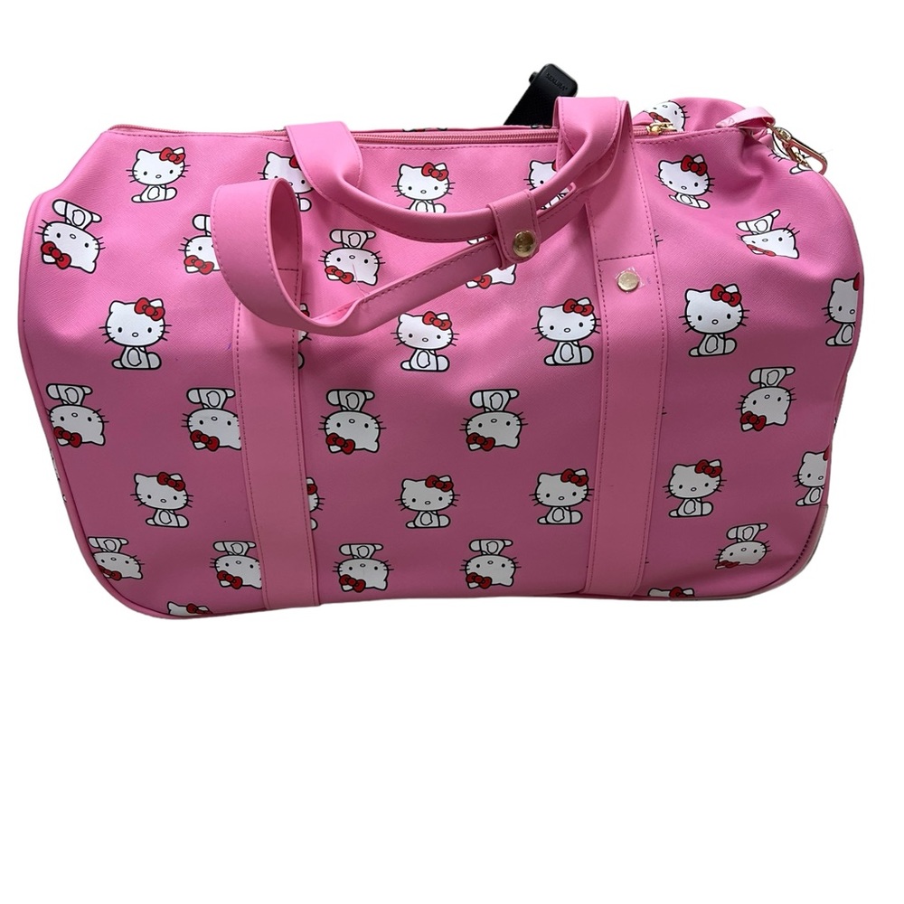 Sanrio Hello Kitty Carry On Luggage Travel Bag  Pink